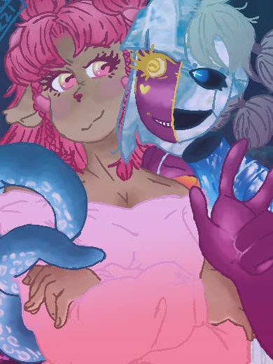 an old image of two ocs